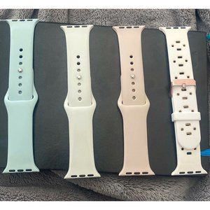 Apple Compatible with Band 38mm 40mm,Sport Silicone Soft Replacement Band